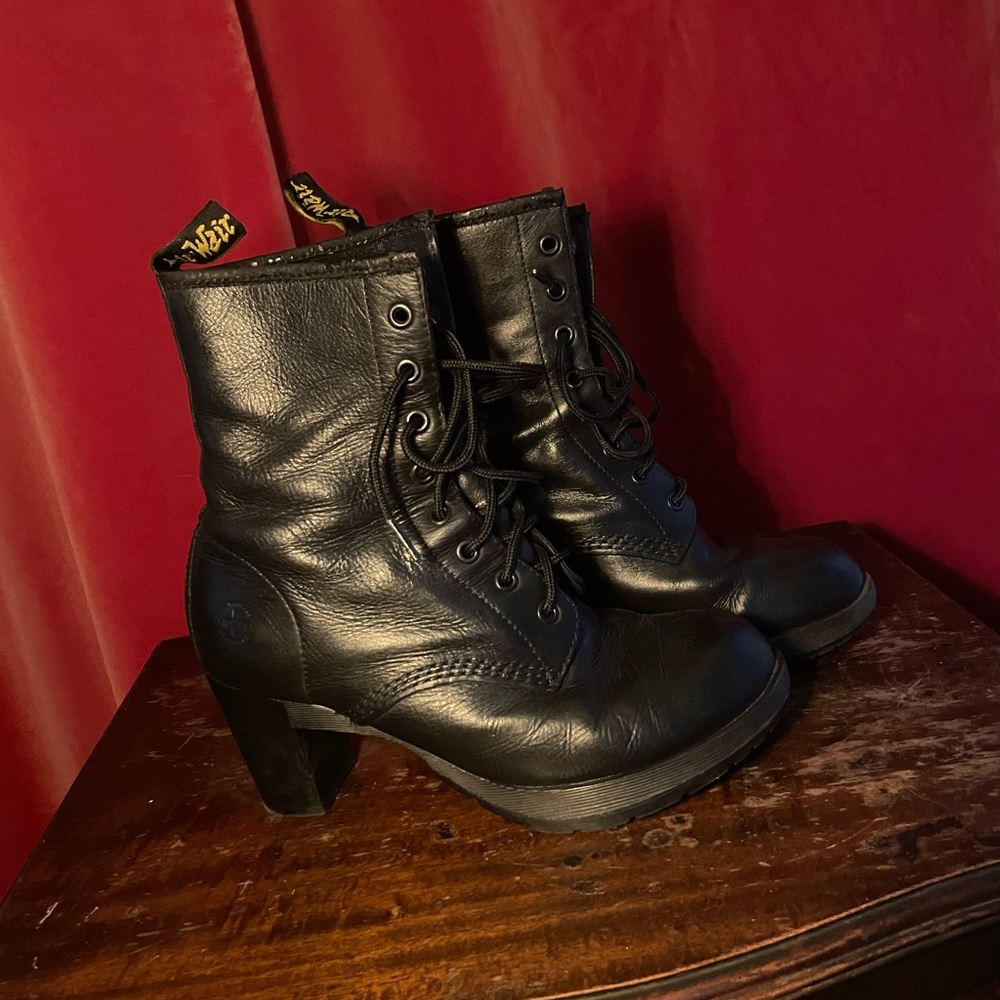 Black Dr. Martens High Heel Boots